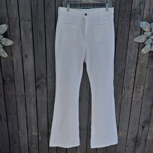 Pilcro White Flare Jeans